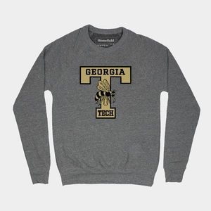 Georgia Tech Homefield Apparel Classic T Logo Crew Sweatshirt